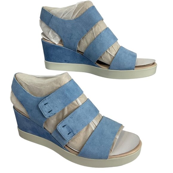 Ecco Shoes - Ecco Shoes Women Sandals Sz 9-9.5 EU 40 Shape Wedge Plateau Leather $180 Nib